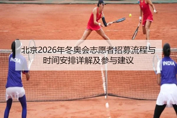 北京2026年冬奥会志愿者招募流程与时间安排详解及参与建议